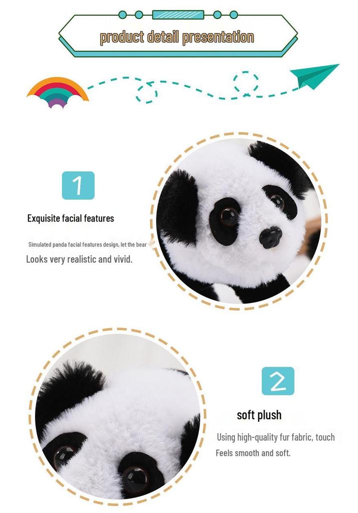 Electric Walking Plush Panda Toy: Crawling, Walking, and Barking Panda for Children