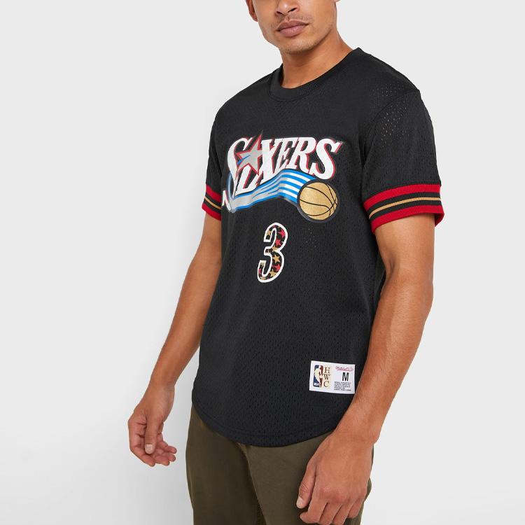 Mitchell & Ness X NBA T Shirt Unisex Black NNMPMG18062-P76BLCK01AIV