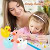 50Pcs Luminous Colored Small Yellow Duck Pendant Cute Duck Mini Resin Charms Bulk For Diy Earrings Jewelry Accessories Keychain