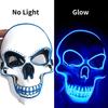 1Pcs Fashion Horror Halloween Skull Mask Led Light Cosplay Costume Cosplay Mask Halloween Party Supplies Halloween Party