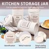3Pcs Tea Coffee Sugar Canisters Set Space Saving Food Storage Jars Canisters Tea Organizer Airtight Coffee Container for Home