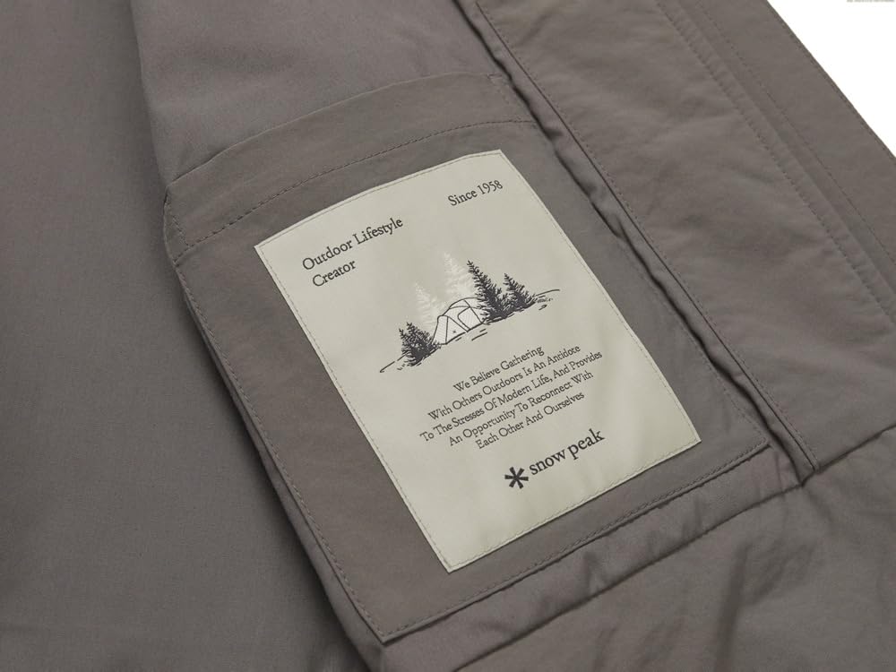 Snow Peak Polywasher Hood Windbreaker Outer Dark Size M Wmn's GS-S25FWFWB67 Women's Jacket, Khaki,