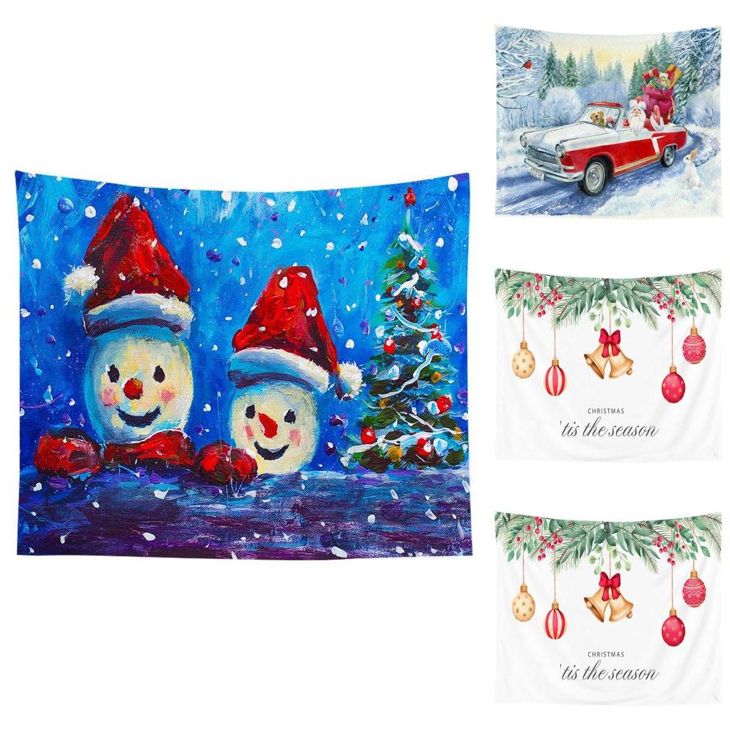 High Quality Christmas Tapestry Wall Hanging Cloth With Vibrant Colors For Xmas Decor