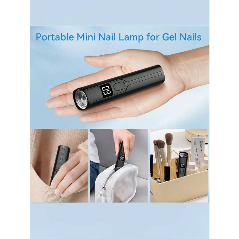 1 st Portabel UV LED-nagellampa Handhållen UV-lampa för naglar, Professionell nageltorklampa för gellack Snabbhärdande lampa DIY Manikyr Nagellackverktyg