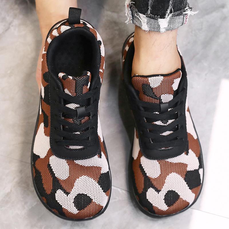 Wide Toe Soft Soled Men's Shoes Loose Comfortable Sneakers Versatile All Seaso Outdoor Trendy Barefoot Shoes Zapatillas Hombre