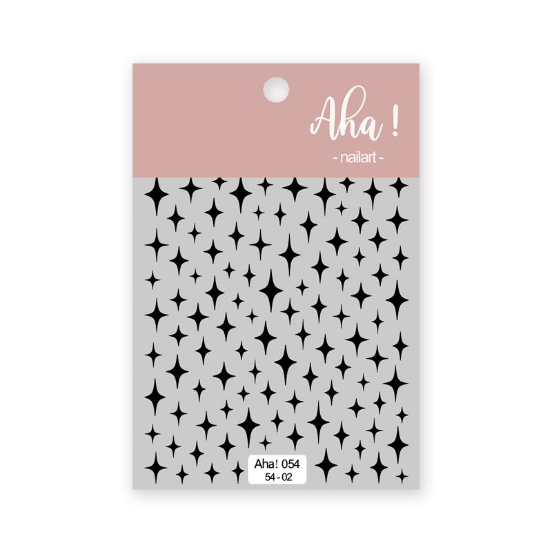 Black White Star 3D Nail Art Sticker Y2K Pentagram Self-Adhesive Decals Laser Shiny Glitters Starlight Manicure Ornaments Slider