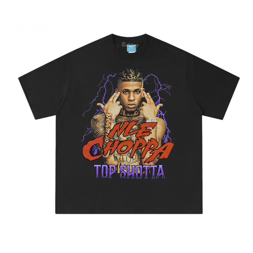 

Top Shotta T-SHIRT Hip Hop Nle The Great Same As Website T SHIRT 100% Cotton Tee-shirt Summer Cotton T Shirt - Men s Summer C... S разноцветный