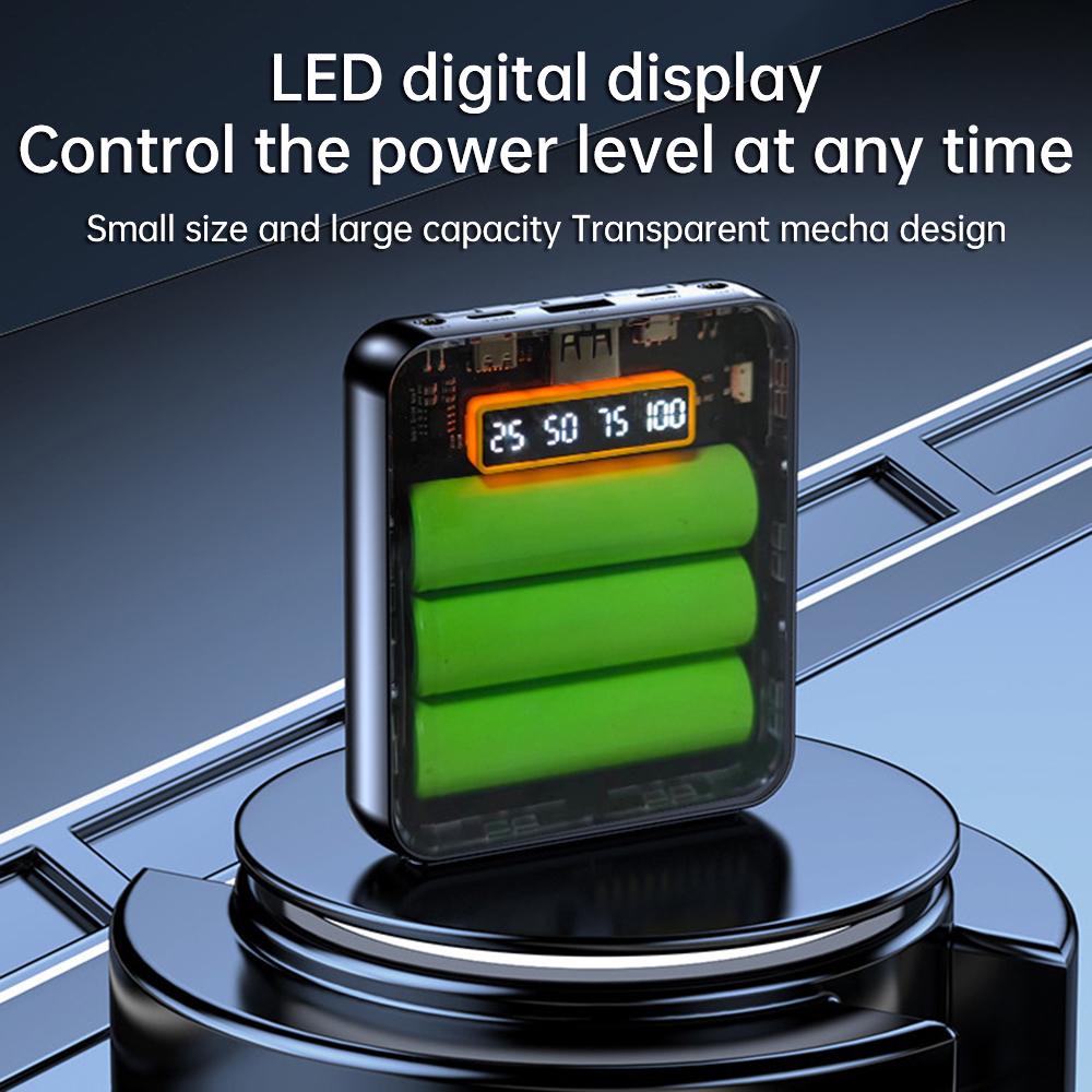 Mobile Power Bank DIY Kit 3Pcs 18650 Battery Box With 4-Wire Interfaces LED Digital Display Portable Battery Charge Storage Case