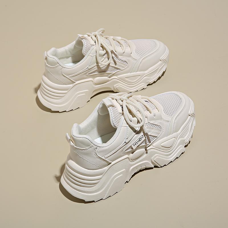 Fashion 2025 New Women New Fashion Platform Sport Shoes Women Summer  Casual Chunky Sneakers Women Mesh  Platform Shoes