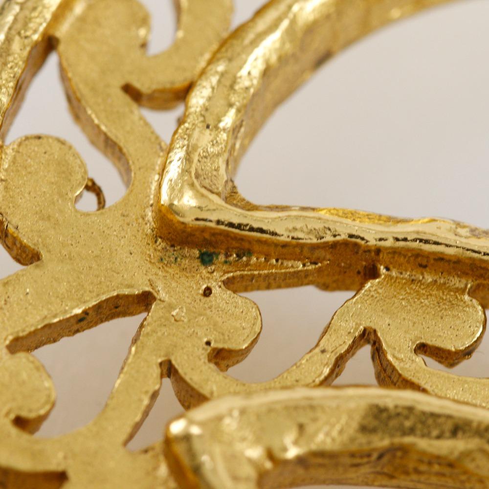 Chanel COCO Mark Necklace Vintage Plated Gold 84.6g Women Used