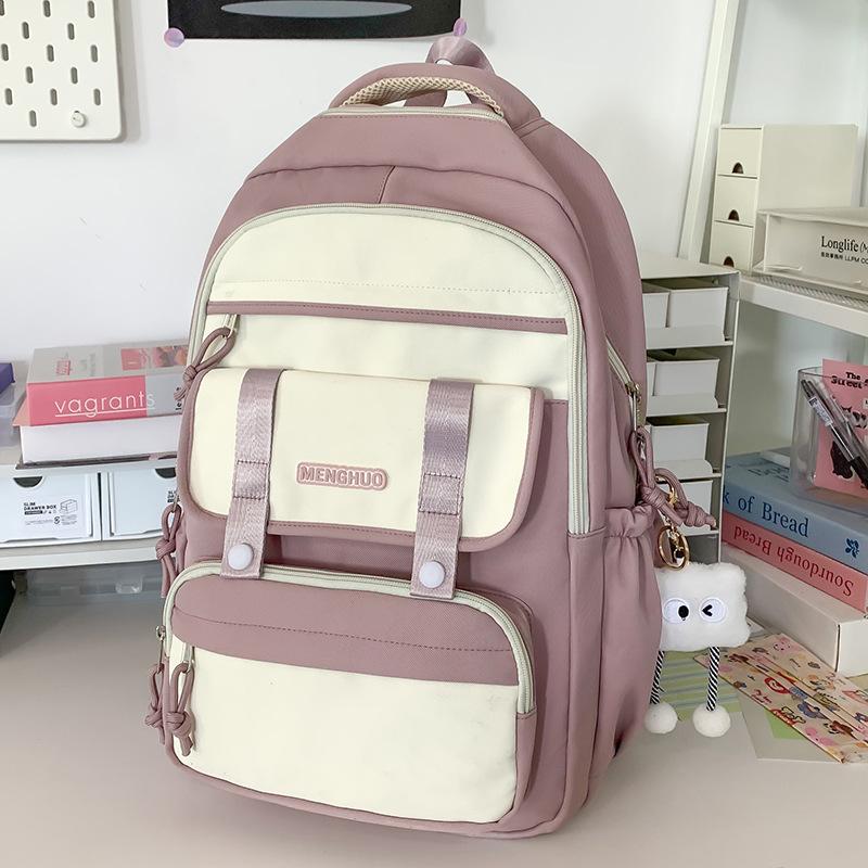 Children's Schoolbag Female Primary School Students Large Capacity Backpack Multi-layer Junior High School Students High School Students