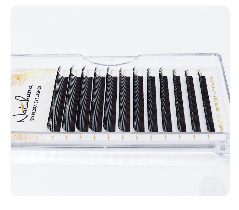 NATUHANA 5D Super Soft Fairy Lash Extensions - Non-Scattering Multi-Pick Single Strands.