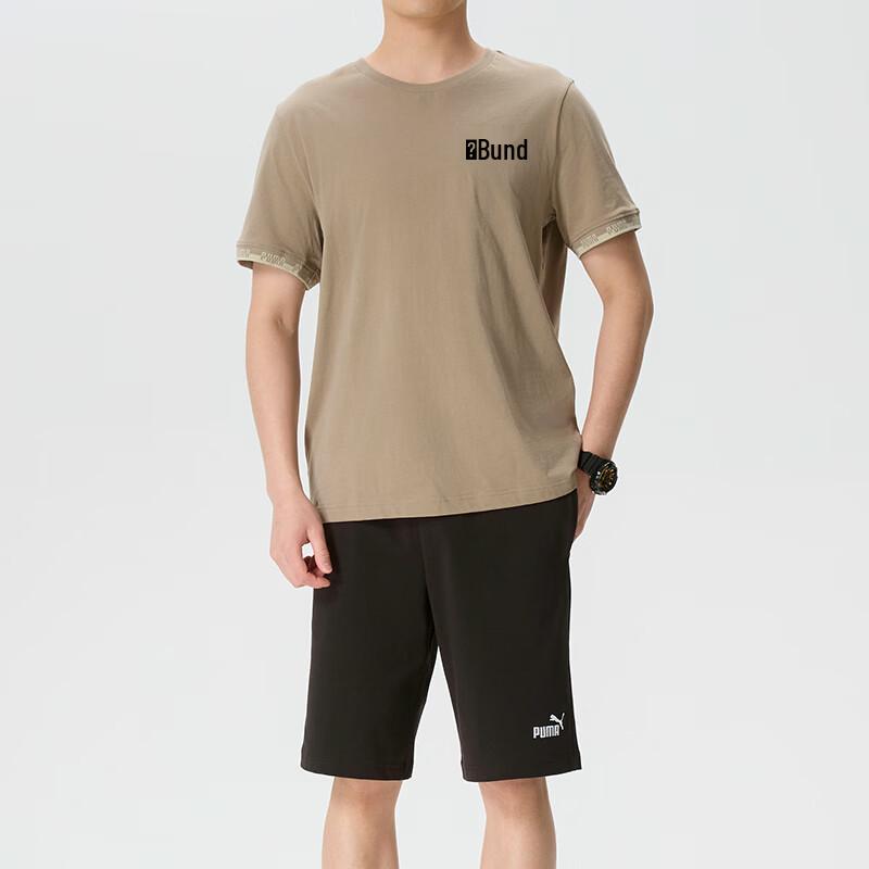 Puma Men's Short Sleeve & Shorts Running Set