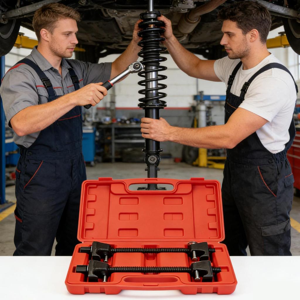 2Pcs Strut Spring Compressor Heavy Duty Universal Car Repair Supplies Shock Spring Compressor Tool For Car Repair Auto Truck