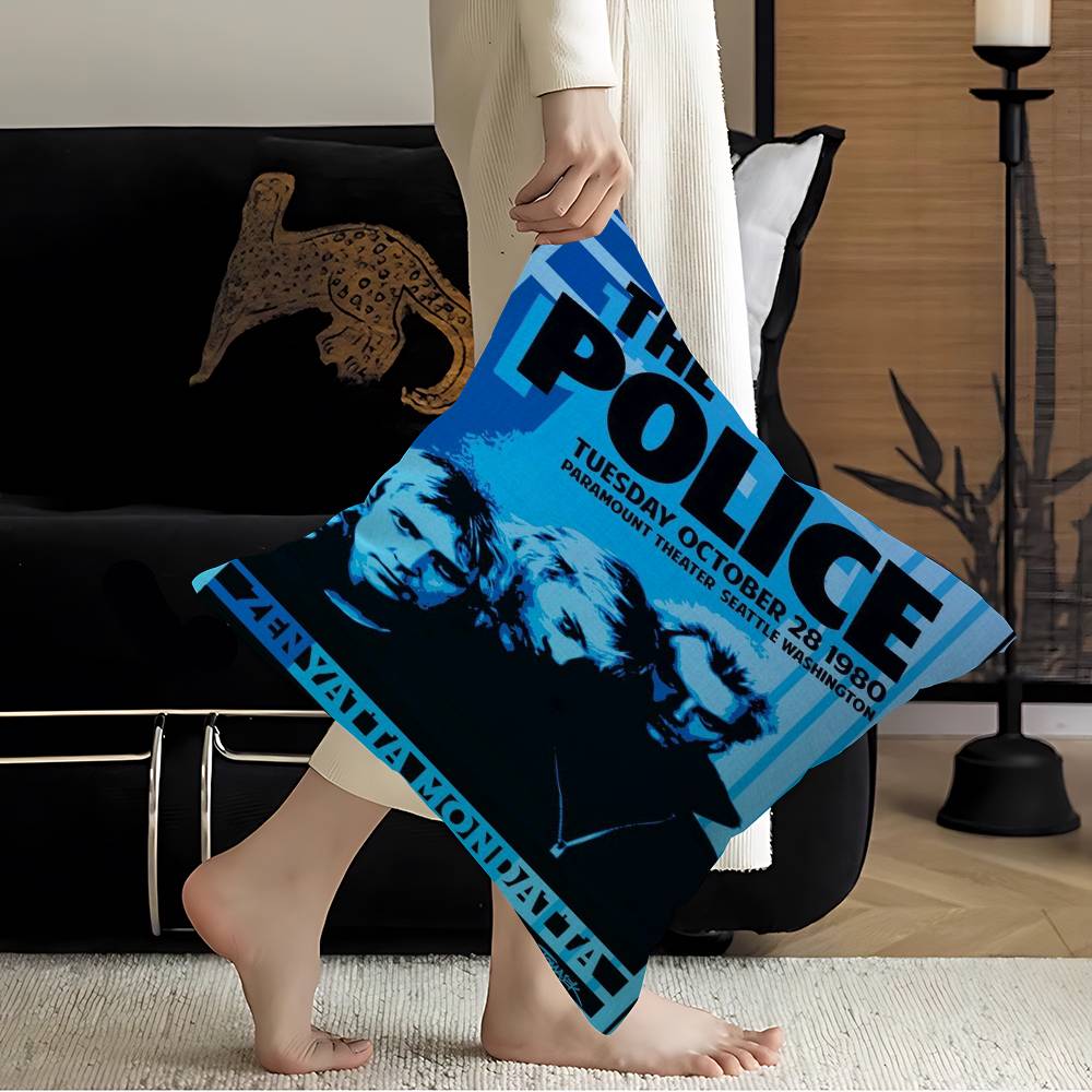 R-Rock Band T-The P-Police Pillow Anime Pillow Sofa Bed Head Pillow Cover Cushion Cover 45X45 Cm Fashion