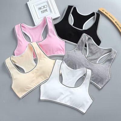 Sutiã de treinamento para meninas, sutiã esportivo de algodão, lingerie para adolescentes, roupa íntima de 8 a 16 anos