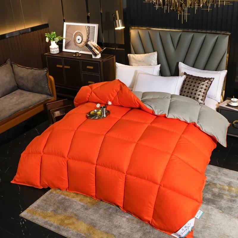 Winter Cotton Goose Down Quilt Five-Star Hotel Duvet Super Soft Fluffy Queen King Full Size Four Seasons Duvets Blanket