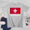 Unisex Unisex Switzerland Flag Shirt Swiss Tshirt Tees Oneck T Shirts WoUnisex Boys 100 Cotton TShirt