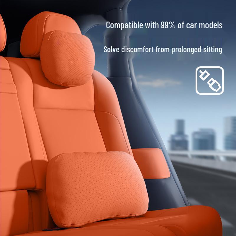 Comprehensive Car Interior Set: Headrest Neck Pillow & Lumbar Support for Hongqi S9T