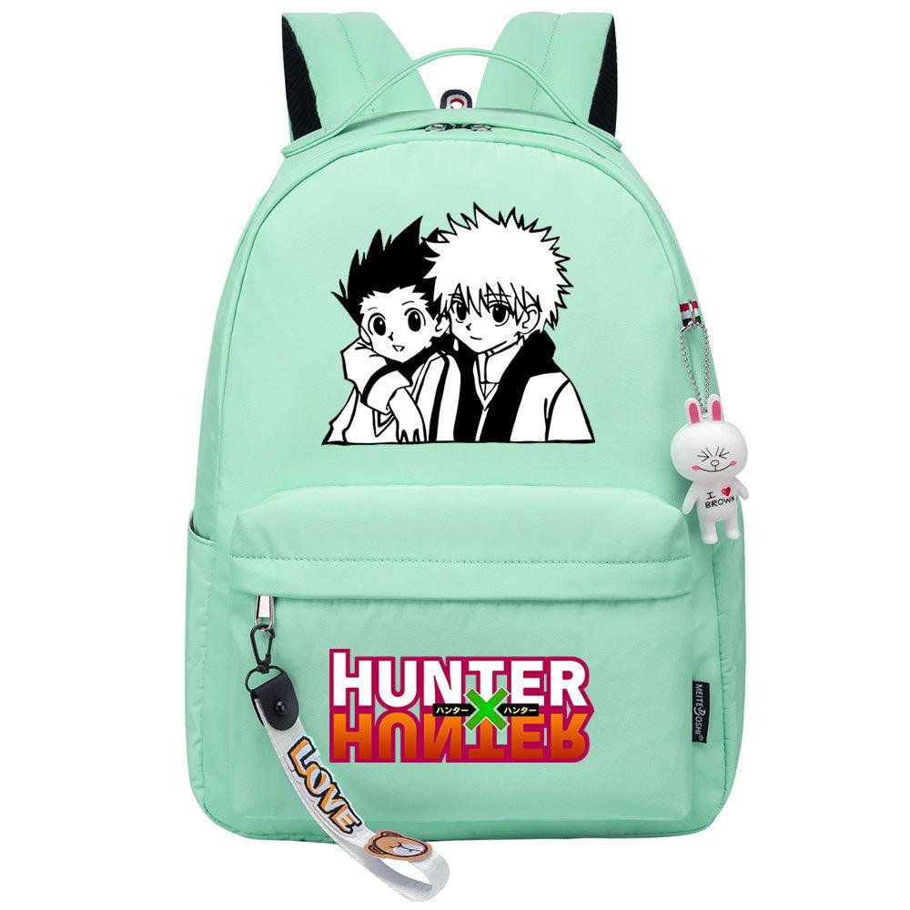 Popular Cartoon, Full-Time Hunter, Printed Schoolbag For Primary And Secondary School Students, Cute Girls' Casual Backpack.