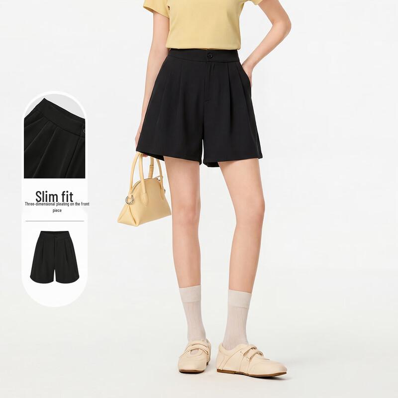 FivePlus Women s High-Waist Wide-Leg Casual Shorts M