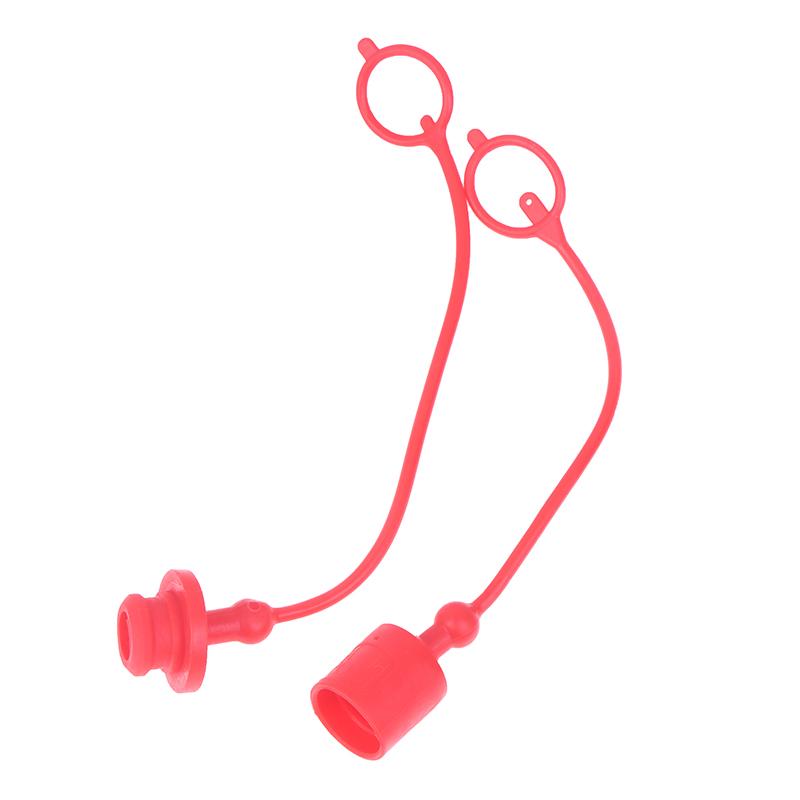1Pair Hydraulic Quick Coupler Male Dust Cap & Female Plug Cover PE Rubber Hydraulic Quick Connector Male Dust Cover