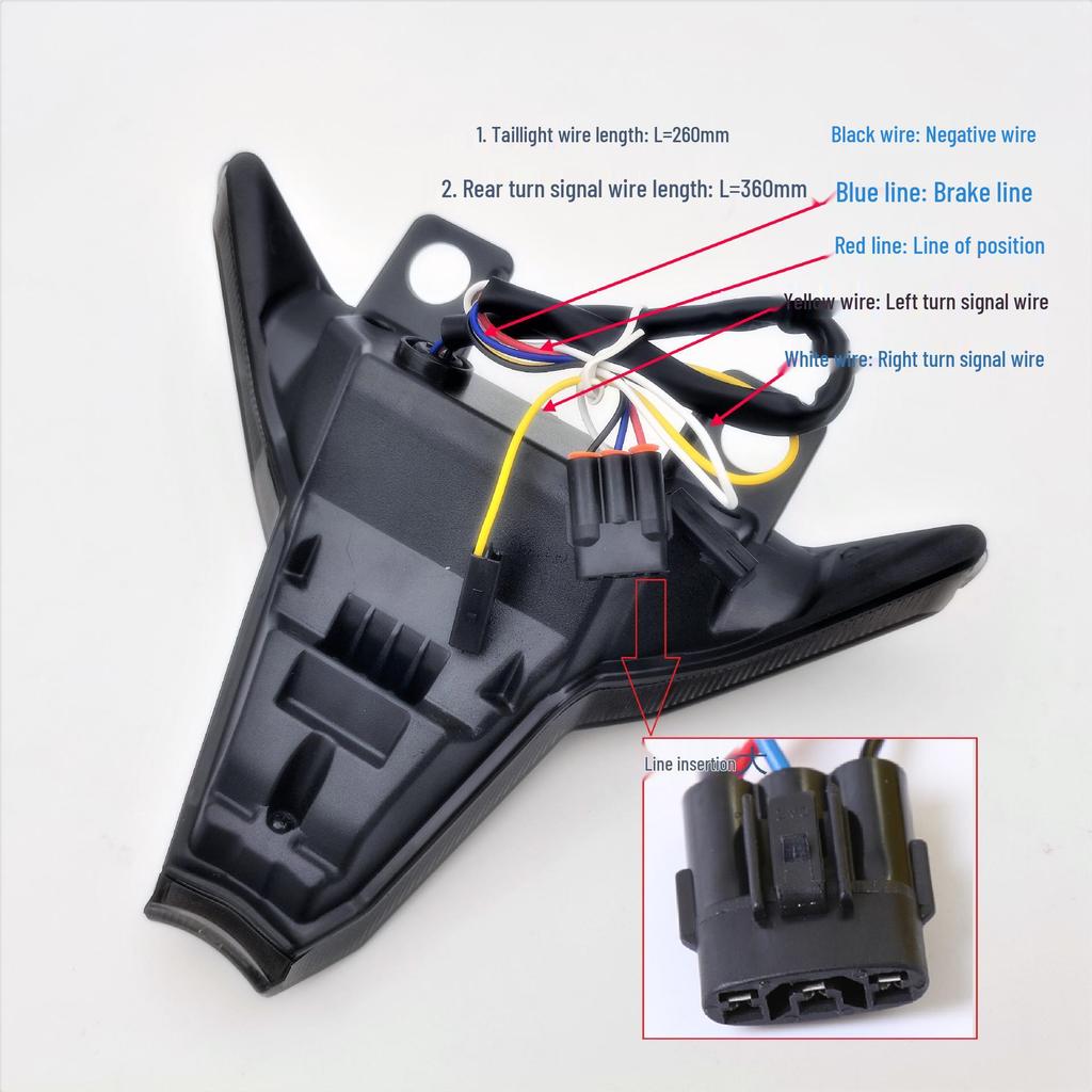 Kawasaki ZX4R/Z1000 LED Hochhelles Rücklicht