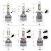 2 adet 12V 7200LM H4 H7 Coche Led Led Far Lambası H1 H13 H8 H9 H11 9005 HB3 9006 HB4 6000K 72W 12V 7200LM Otomatik Farlar