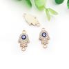 Evil Eye Charms with Butterfly & Starfish Connectors for DIY Jewelry Bracelets & Necklaces