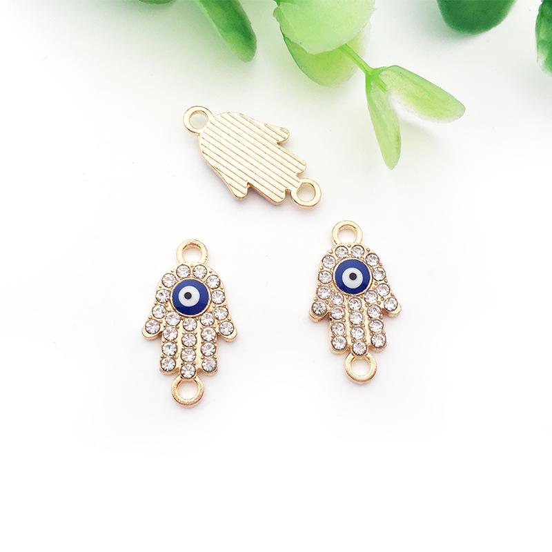 Evil Eye Charms with Butterfly & Starfish Connectors for DIY Jewelry Bracelets & Necklaces