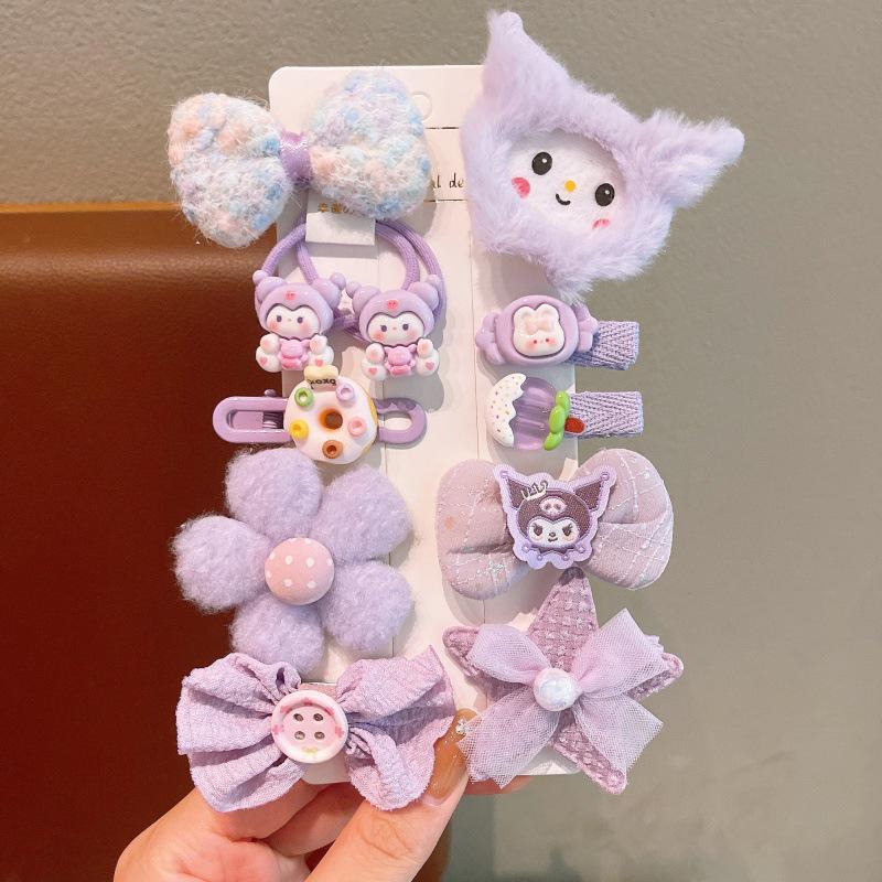 Cute Plush Butterfly Hair Clips for Girls - 2025 Style Duckbill Hairpins for Kids