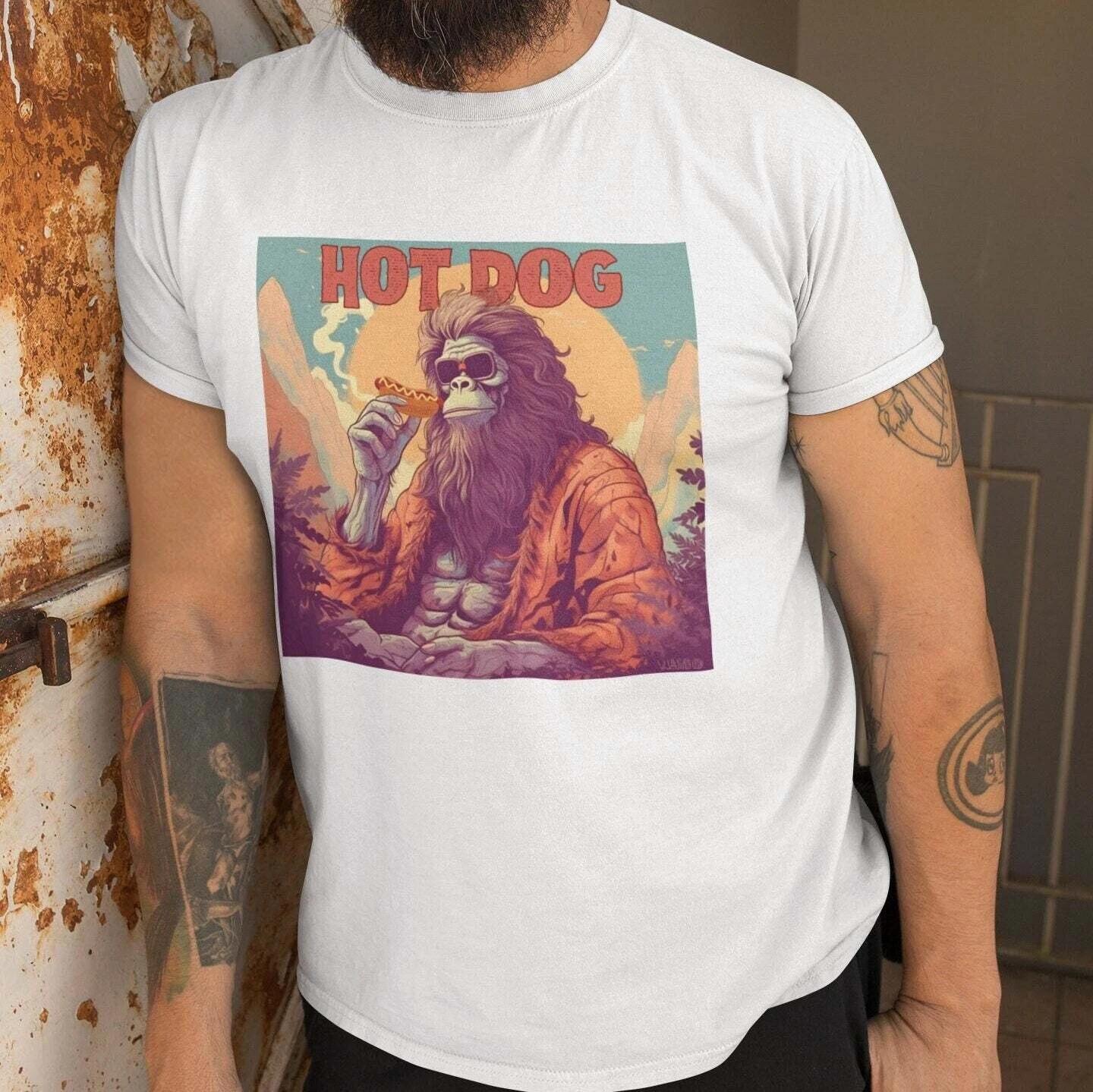 Bigfoot Hot Dog Shirt XL