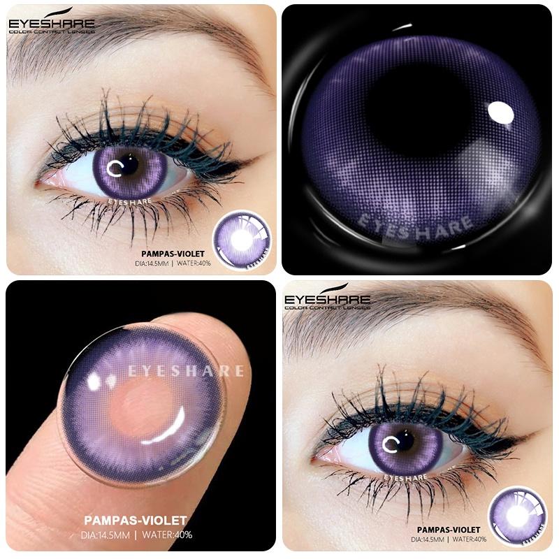 2Pcs Purple Colored Contacts Cosplay Contact Lenses for Eyes Red Lenses High Quality Soft Lenses Green Contacts Yearly