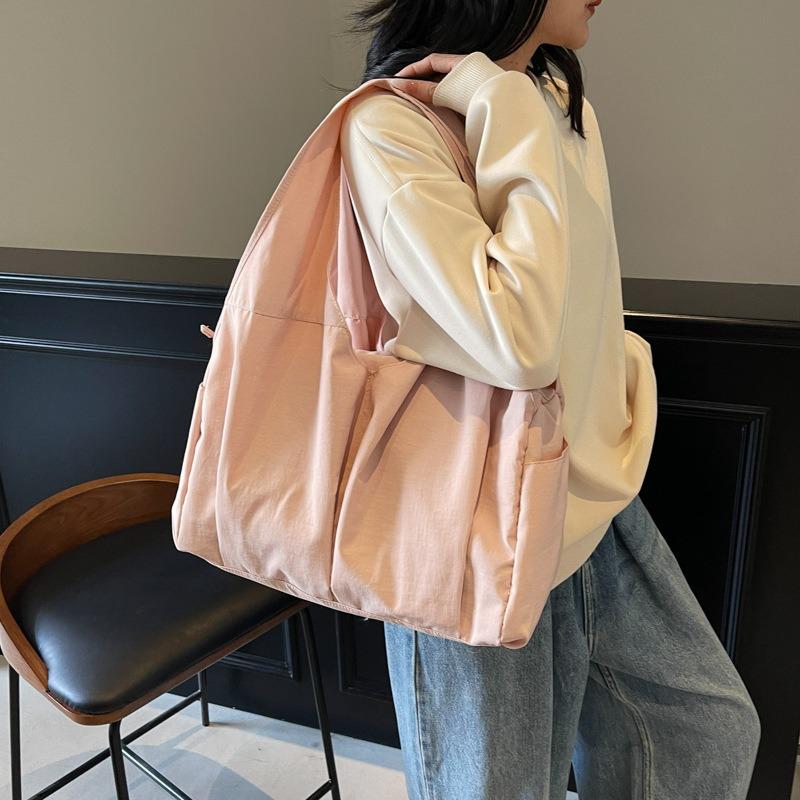 Lazy and relaxed work commuter bag large capacity casual tote bag niche underarm shoulder cloth bag