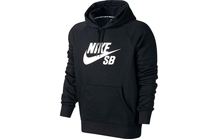 Толстовка Nike мужская черная с капюшоном умеренная regular 846886-010 S