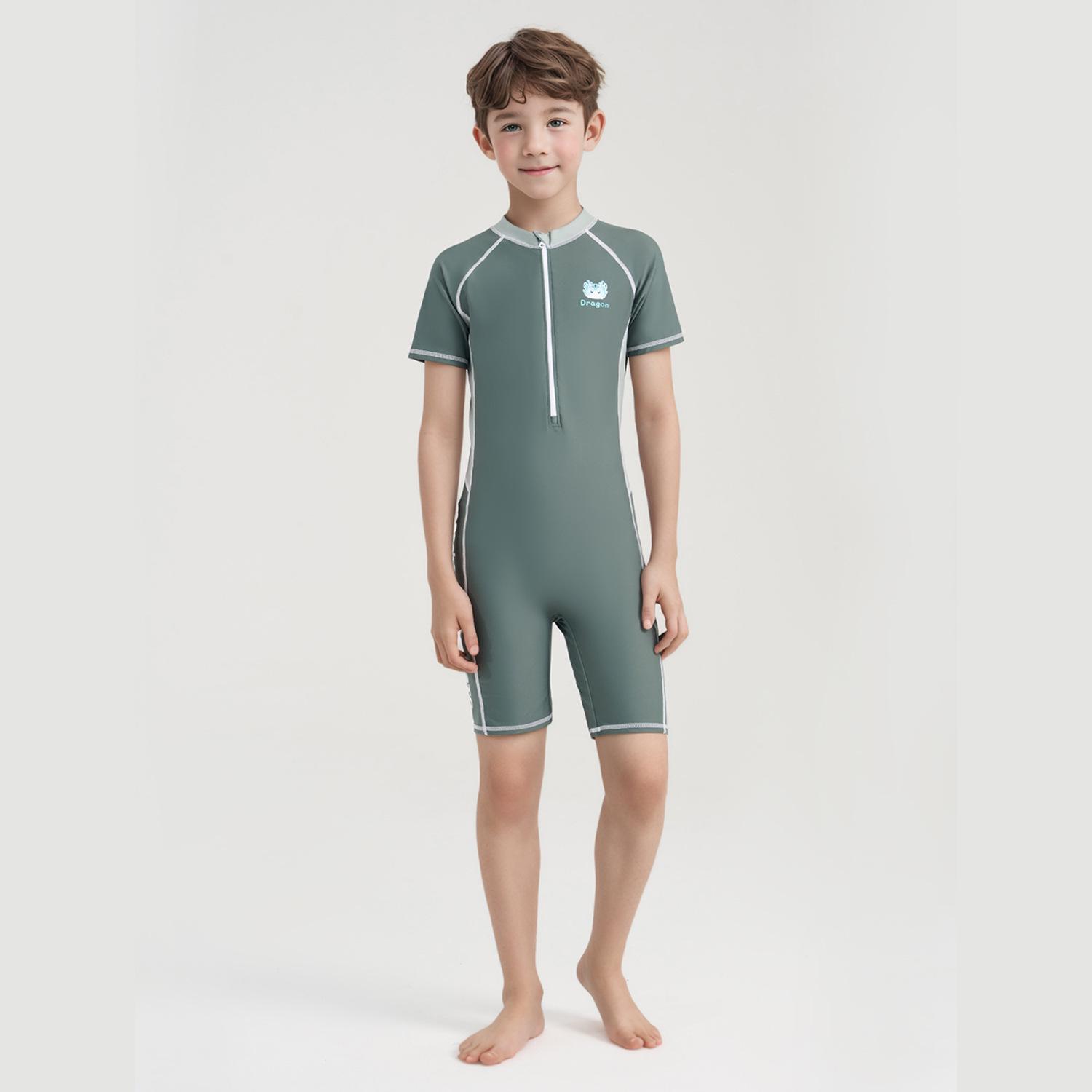 

2025 Детский слитный купальник с защитой от солнца для профессиональных тренировок 18# (70-80 lbs)