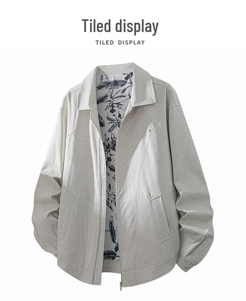 Men's Trendy Lapel Jacket: Spring & Autumn Plus Size Casual Outerwear