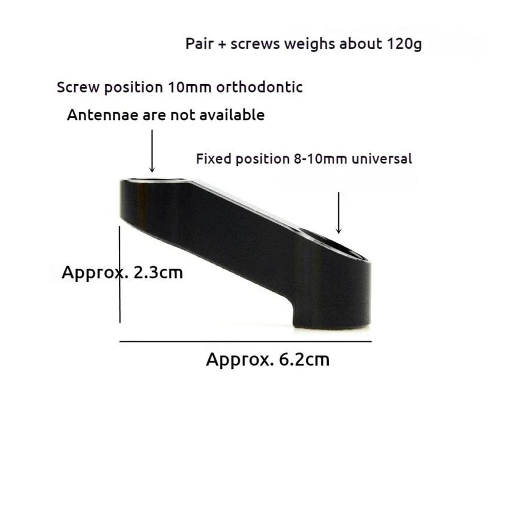 Rear View Mirror Holder Offset Holder for Honda Grom 125 MSX 125 MSX125 2014-2022 Motorcycle Rearview Mirror Extension Seat (Red)