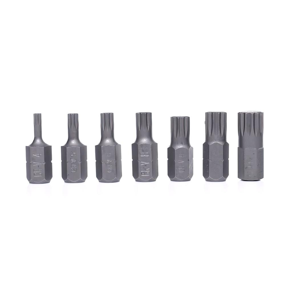 M4-M18 Spline Bit Set 22 Pieces Kraft&Dele