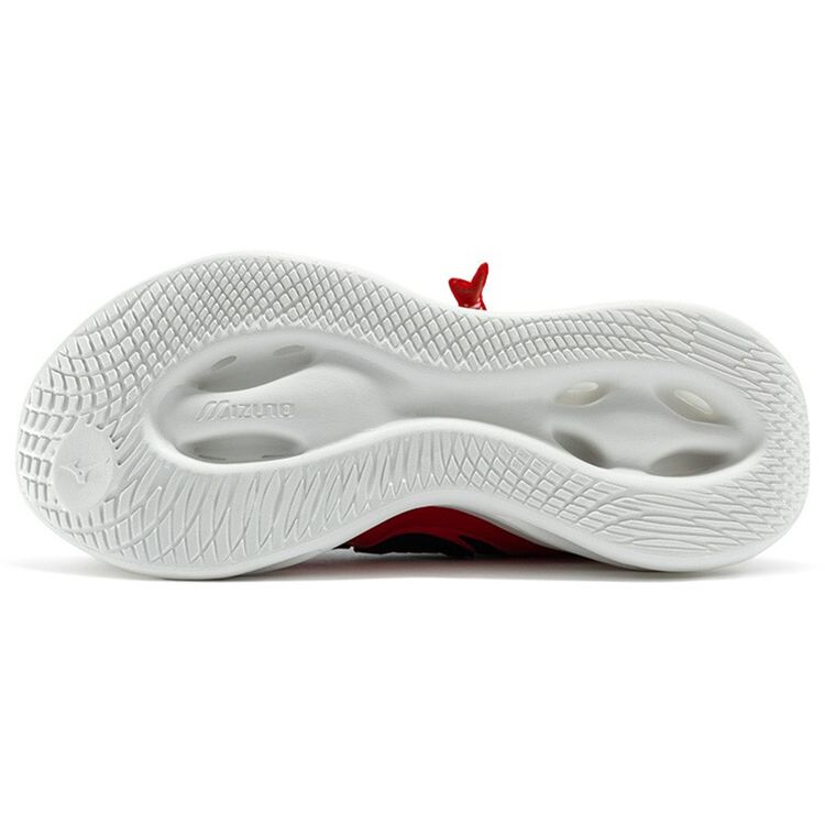 Mizuno Y2K Mode Retro Koi Stoff Rutschfest Abriebfest Atmungsaktiv Low-Top Laufschuhe Unisex Laufschuhe Rot D1GH210303