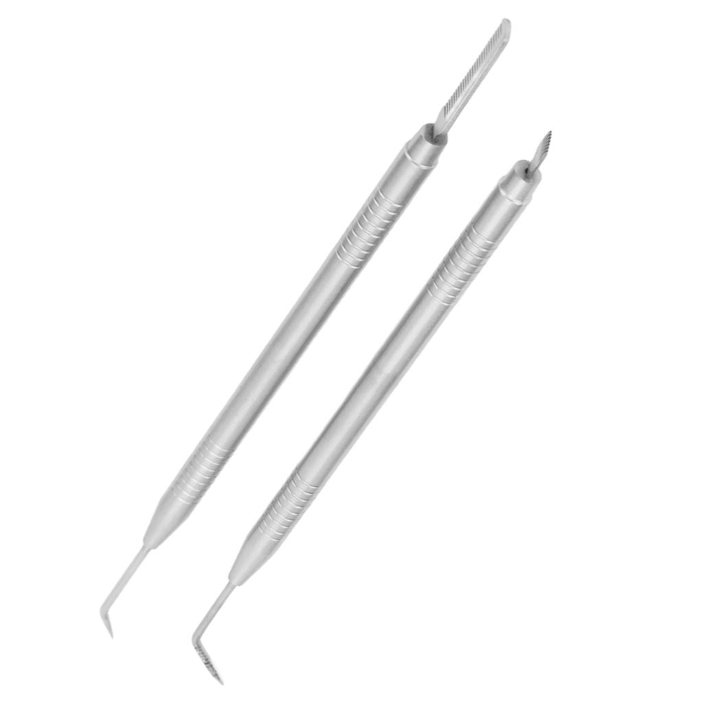 2 In 1 Eye Lash Lift Tool Stainless Steel Double Ended Eyelash Separator Tool for Eyebrow Perming