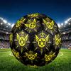 Borussia Dortmund Print Size 5 Soccer Ball, PU Wear Resistant Football for Match Training and Daily Practice, Birthday Gift for Soccer Fans