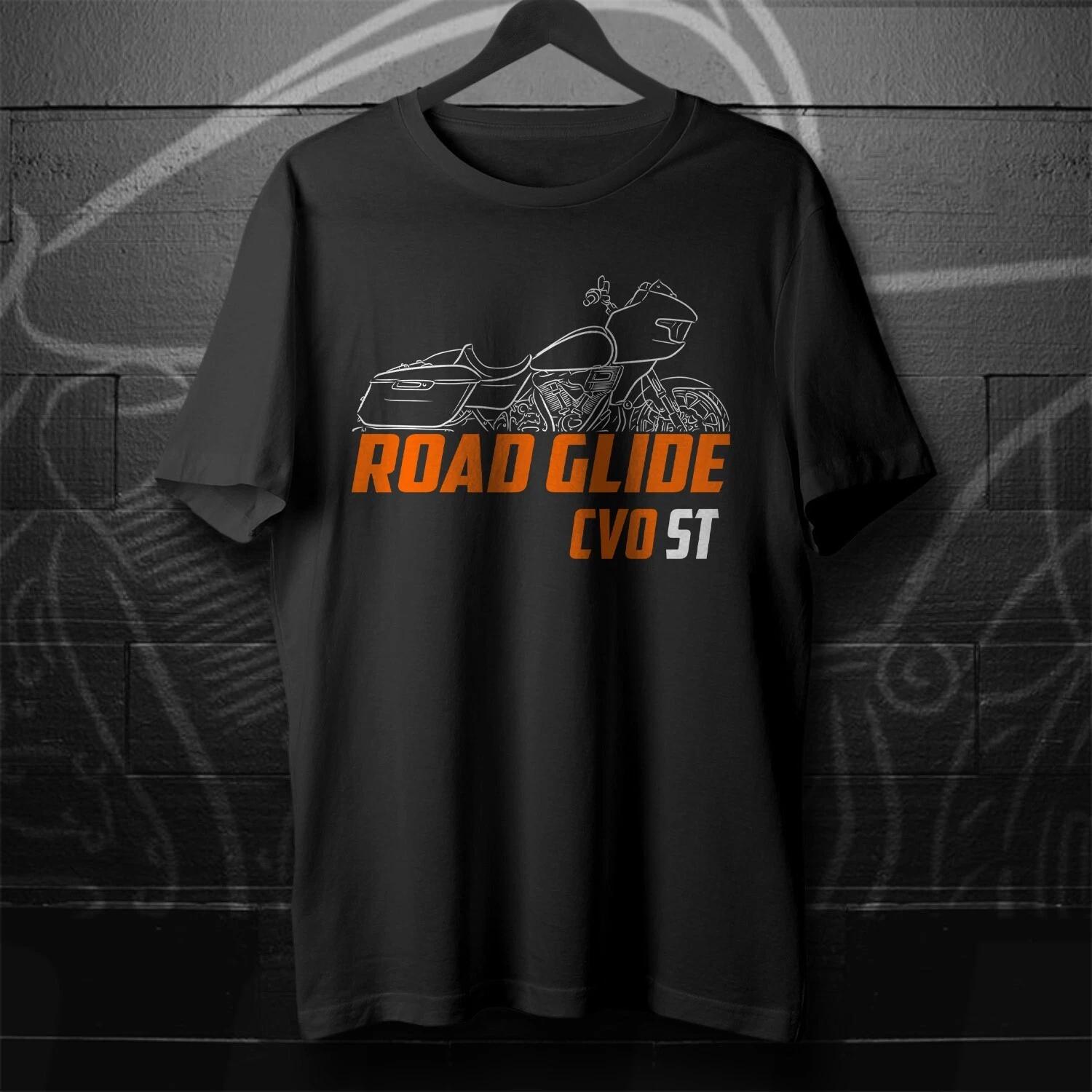 Black men s and women s T-shirt For Harley-Davidson CVO Road Glide ST FLTRXSTSE 2024- Motorcycle S