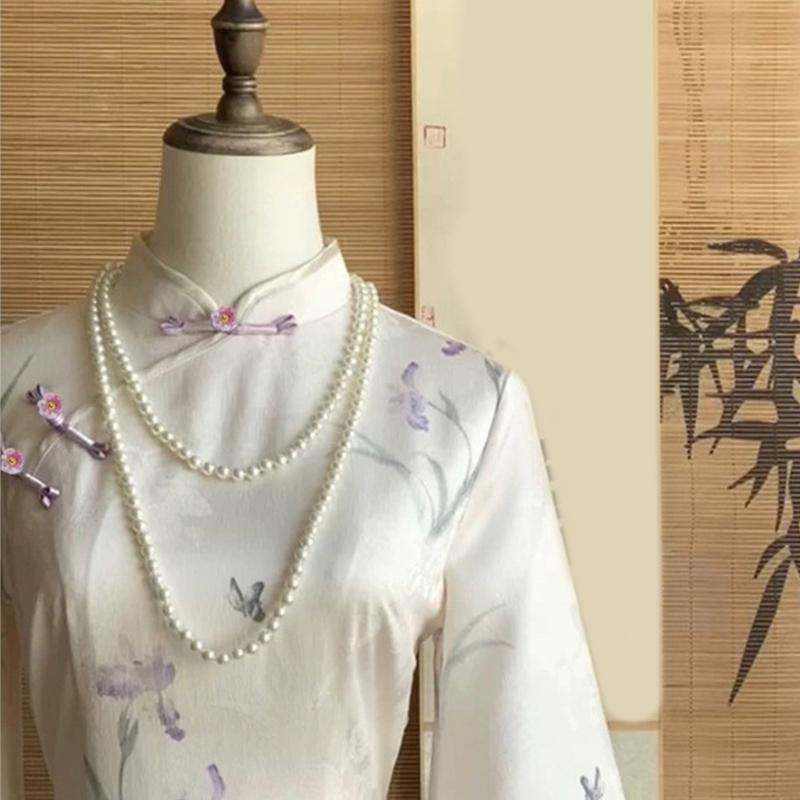 5Pcs Traditional Cheongsam Knot Button Flower Chinese Closures Buttons Sewing Fasteners for Clothing Decoration