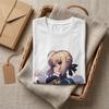 Ullzang Fate Stay Night Chibi Saber Fate Stay Night TShirt Unisex Crewneck Short Sleeve Clothes 100Cotton Summer TopsTops