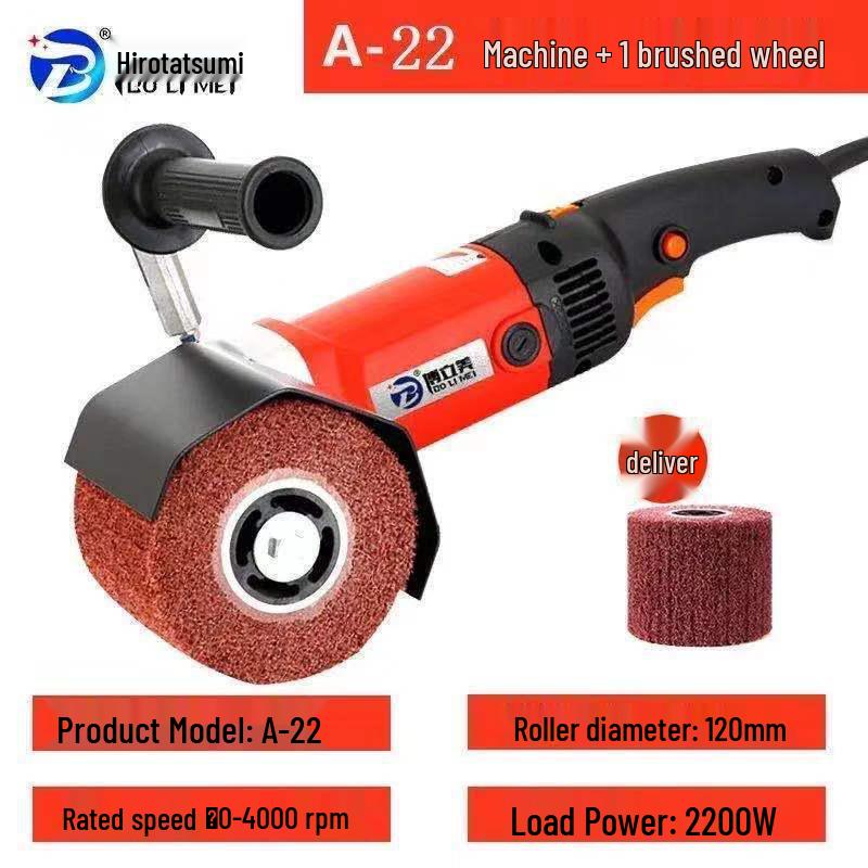 Hot Selling Stainless Steel Handheld Electric Polisher: Rust Remover & Mirror Surface Metal/Wood Wire Drawing Machine