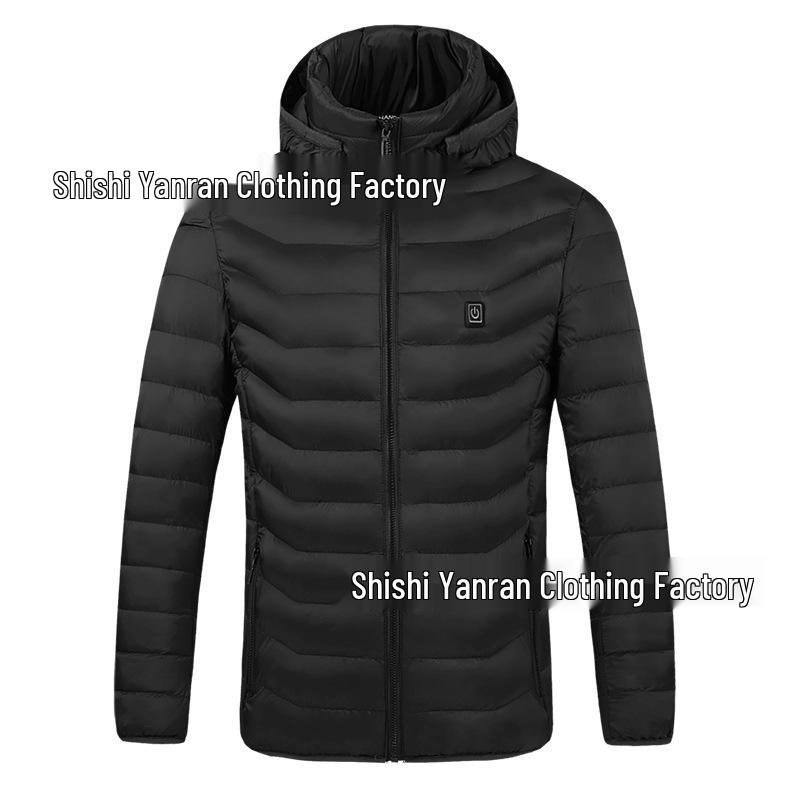 Dual-Control Hooded Heated Jacket with Three-Speed Intelligent Temperature Heating