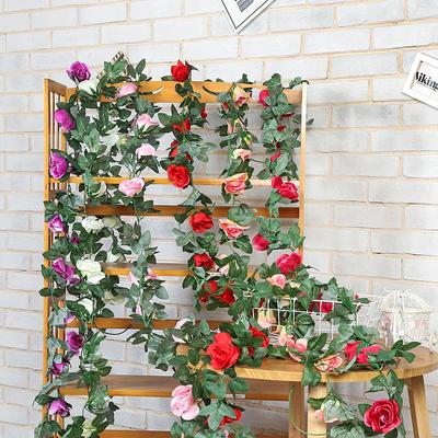 Künstliche Pfingstrose, Rose, Rattan, künstliche Efeu, Rattan, für Hochzeit, Party, Wanddekoration, Girlande, Heim- und Gartendekoration