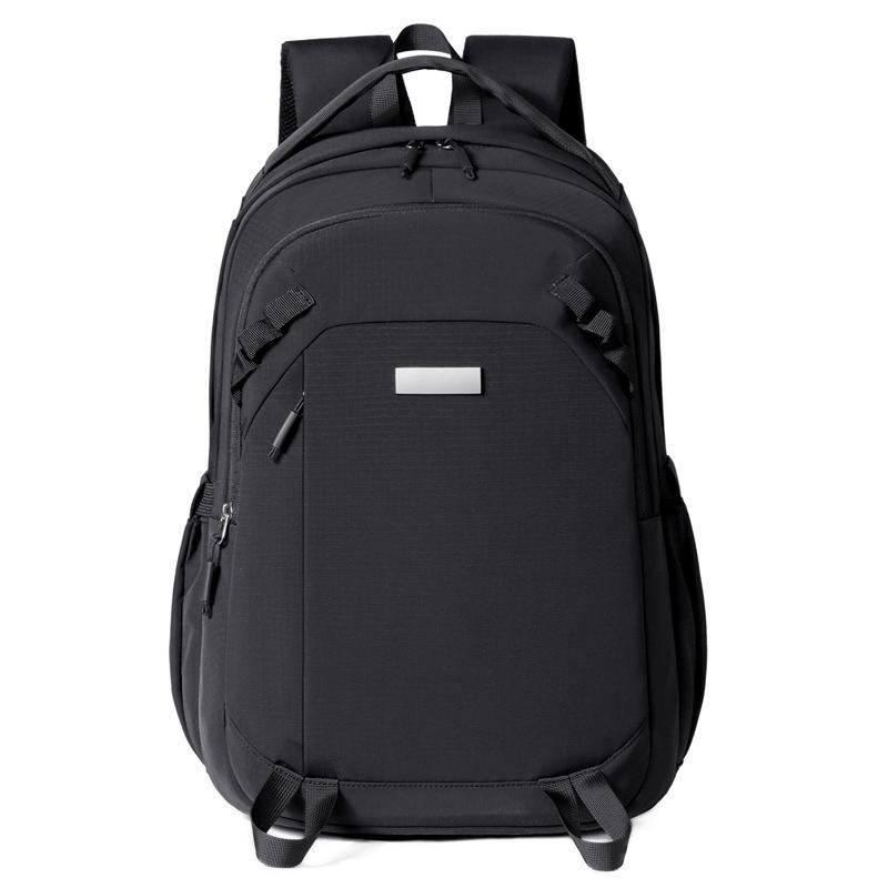 Casual Large Capacity School Backpack Unisex Business Travel Computer Bag Fashionable Oxford Cloth Waterproof 15 Inch Laptop Bag чёрный