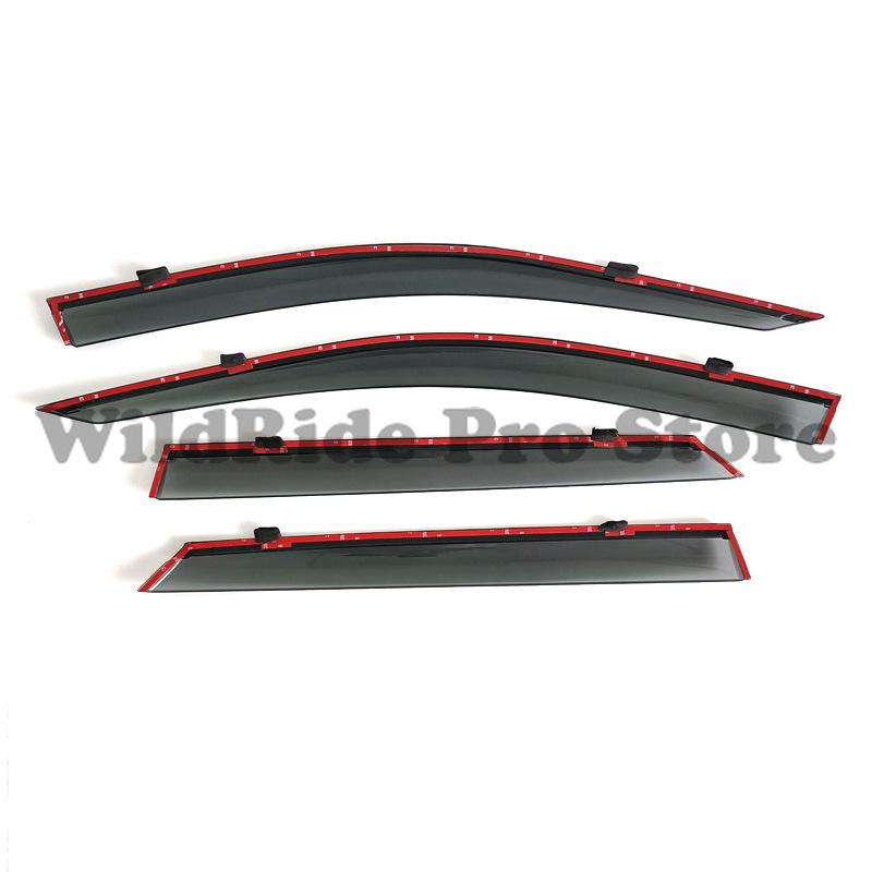 1 Set Compatible with Volkswagen T-Roc 2018-2024 Rain Visors Molded Thickened Window Rain Deflectors Rain Guards Modification Ac